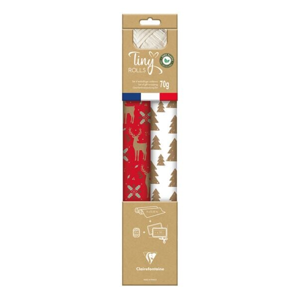 Inpakpapier set Tiny Rolls »Weihnachten«