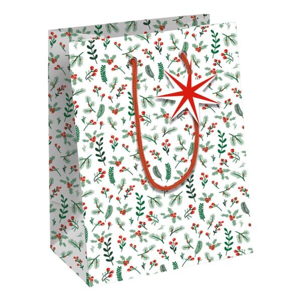 Pak met 6 geschenktassen M »Misteln«
