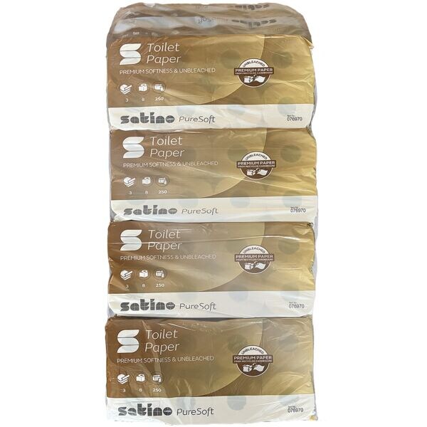 Premium gerecycleerd toiletpapier »PureSoft« 3-laags, 64 rollen