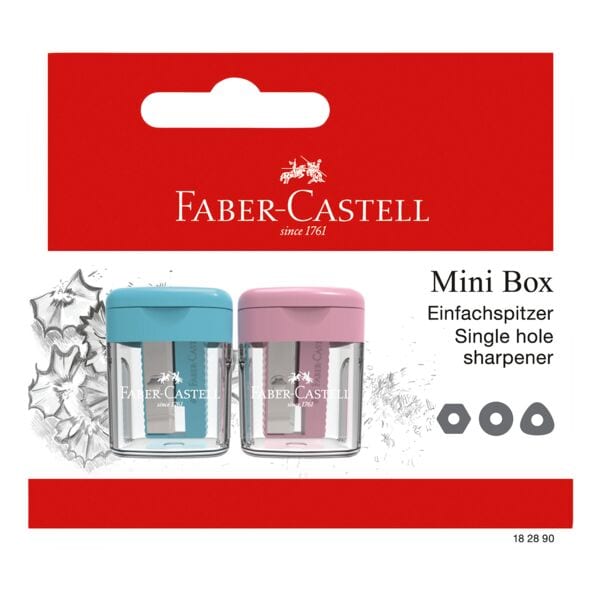 Set van 2 enkele puntenslijper doosjes »Mini Box«