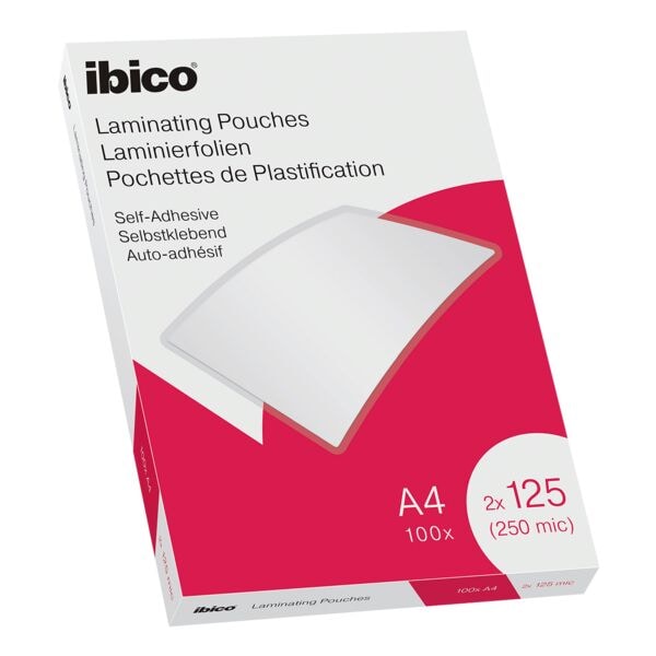 Lamineerfolies A4 100 stuks 125 micron glanzend zelfklevend