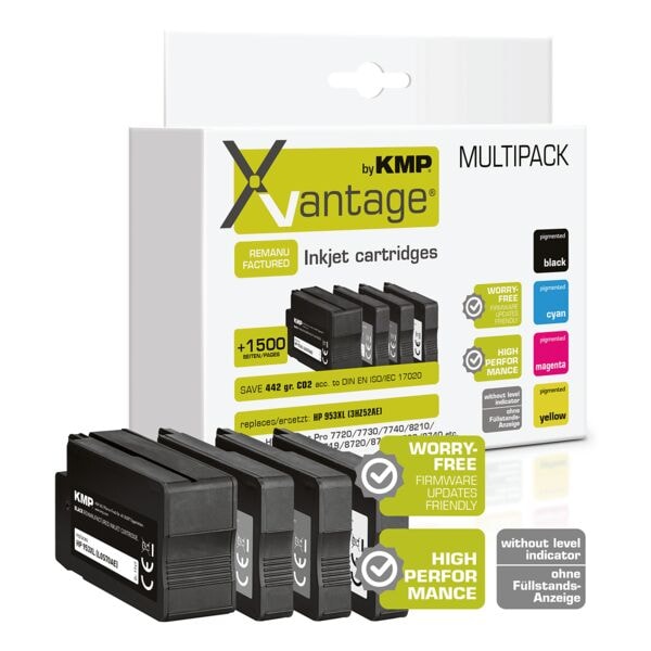 Inktset »XVantage« vervangt HP 953 XL BK/C/M/Y
