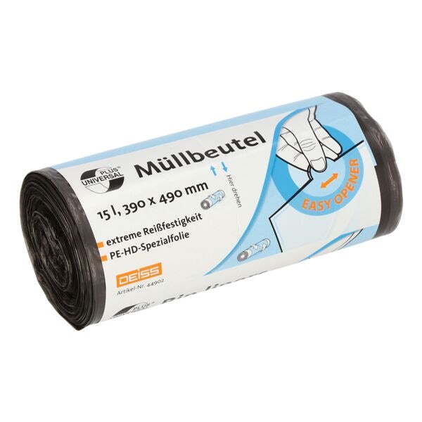 15 L afvalzak grijs UNIVERSAL PLUS&reg; 50 stuks