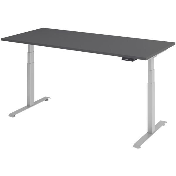 In hoogte verstelbaar bureau (elektrisch) »Base« 180 cm zilver frame