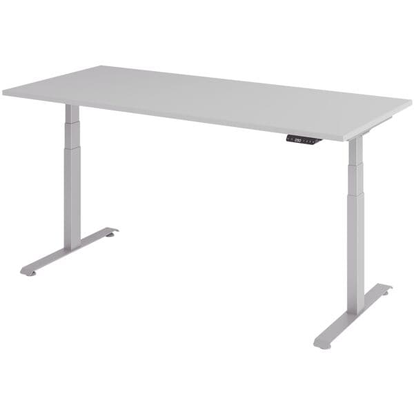 In hoogte verstelbaar bureau (elektrisch) »Base« 180 cm zilver frame