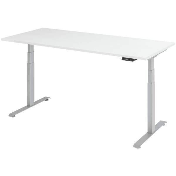 In hoogte verstelbaar bureau (elektrisch) »Base« 180 cm zilver frame