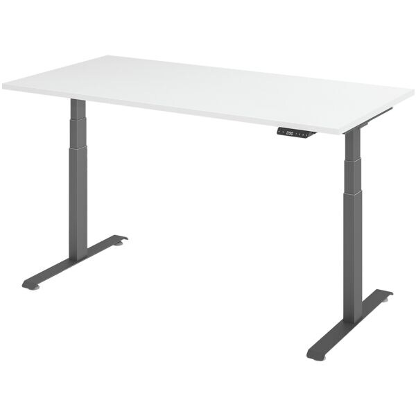 In hoogte verstelbaar bureau (elektrisch) »Base« 160 cm grafietkleurig frame