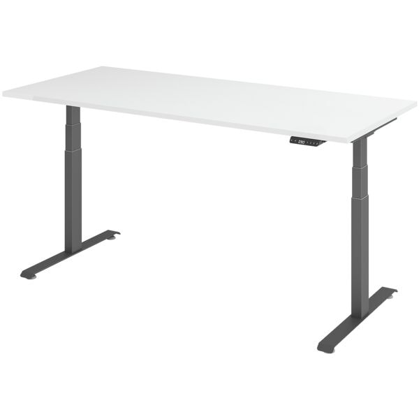 In hoogte verstelbaar bureau (elektrisch) »Base« 180 cm grafietkleurig frame