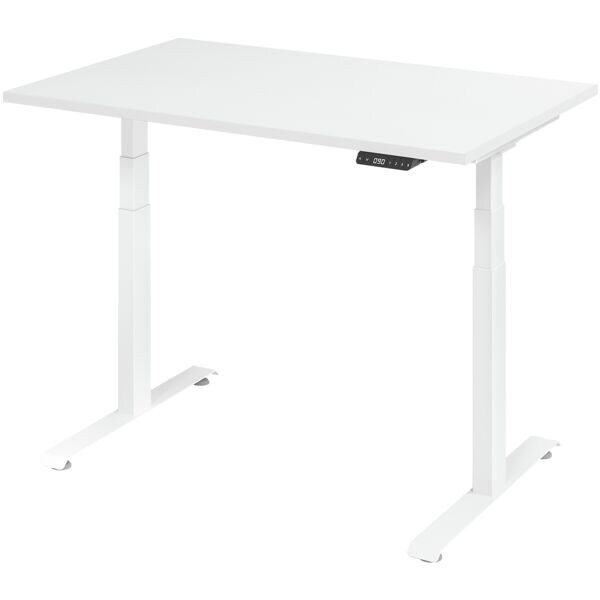 In hoogte verstelbaar bureau (elektrisch) »Base« 120 cm frame wit