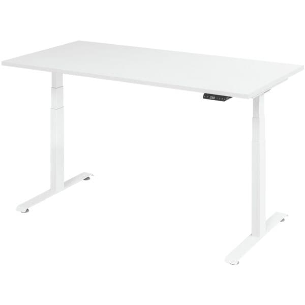 In hoogte verstelbaar bureau (elektrisch) »Base« 160 cm wit frame