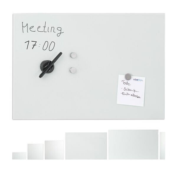 Magneetbord van glas 60 x 40 cm