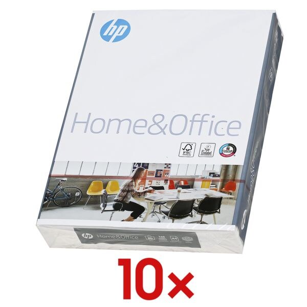 10x kopieerpapier »HP Home & Office«
