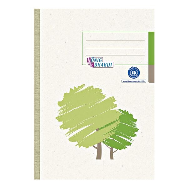 Business boek A5 geruit - gerecycleerd karton