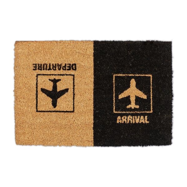 Relaxdays Kokosmat »Arrival Departure« 60 X 40 Cm