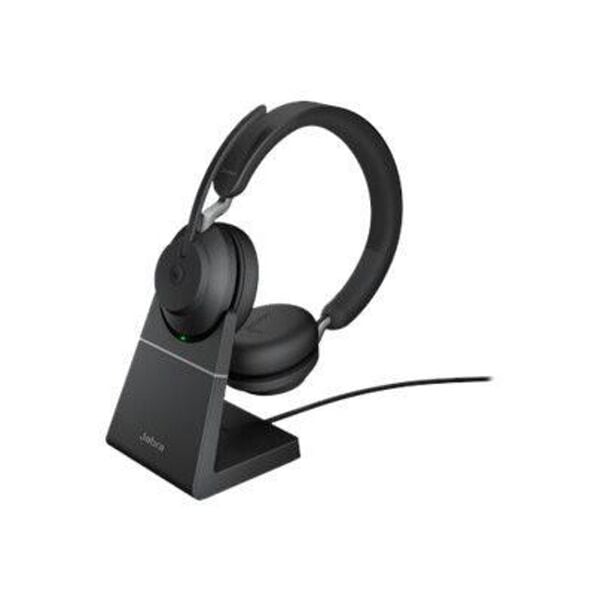 Stereo-headset »Evolve2 65 MS USB-C« met oplaadstation