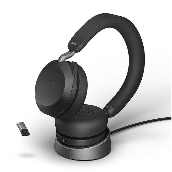 Stereo-headset »Evolve2 75 UC« met oplaadstation