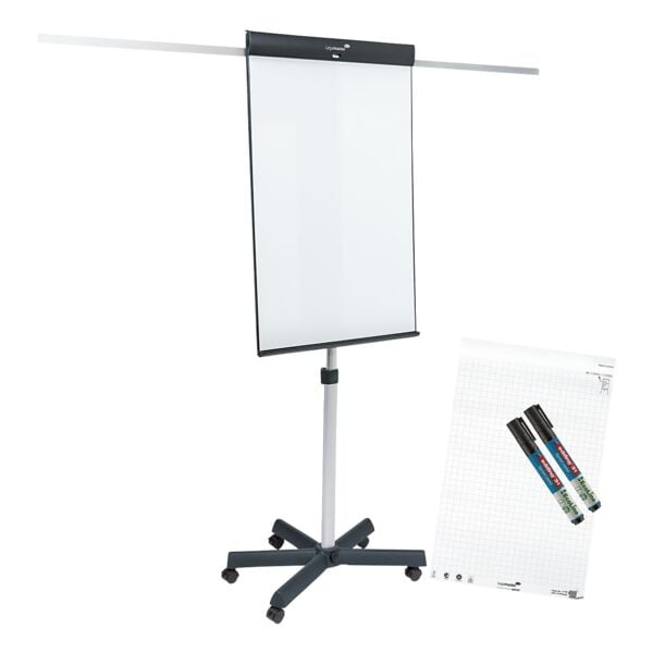 Flipchart »Sketch Pro« stervormige voet 105 x 68 cm + GRATIS papierblok + 2 eddi