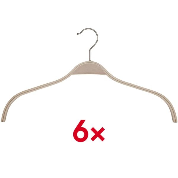 Houten kleerhanger set van 6