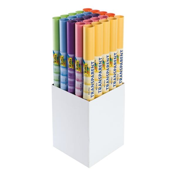 Overtrekpapier 115 g/m² 6 kleuren 50,5 x 70 cm 25 rollen