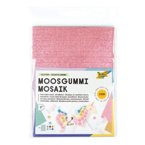 Schuimrubber »Mosaik Glitter« 6 bladen