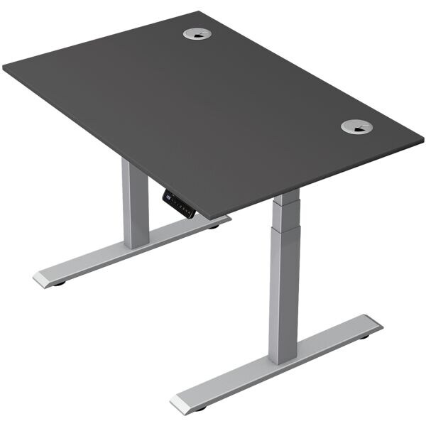 Zit-sta bureau »Move 2 Plus« 120 x 80 cm - zilverkleurig frame