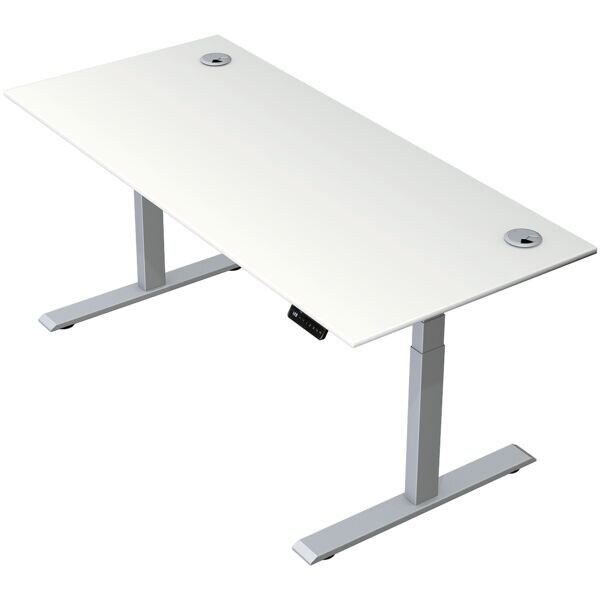 Zit-sta bureau »Move 2 Plus« 180 x 80 cm - zilverkleurig frame