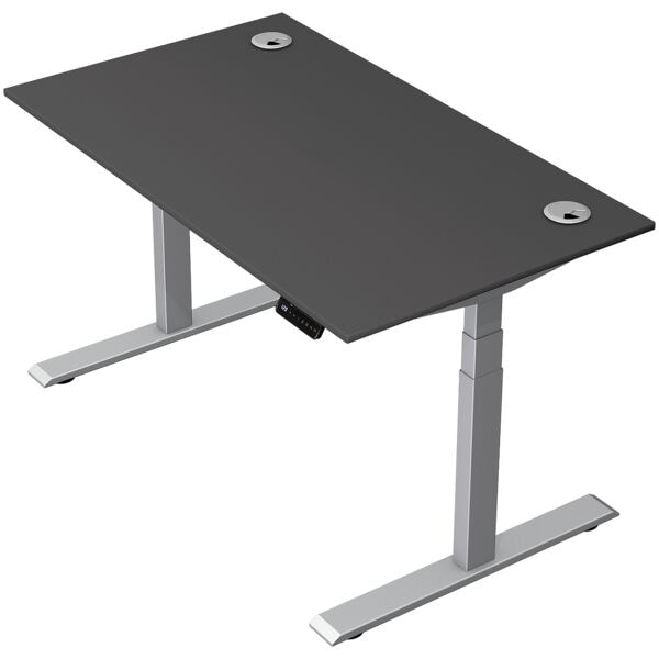 Zit-sta bureau »Move 2 Plus« 140 x 80 cm - zilverkleurig frame