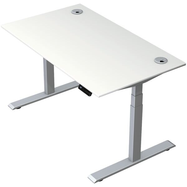 Zit-sta bureau »Move 2 Plus« 140 x 80 cm - zilverkleurig frame