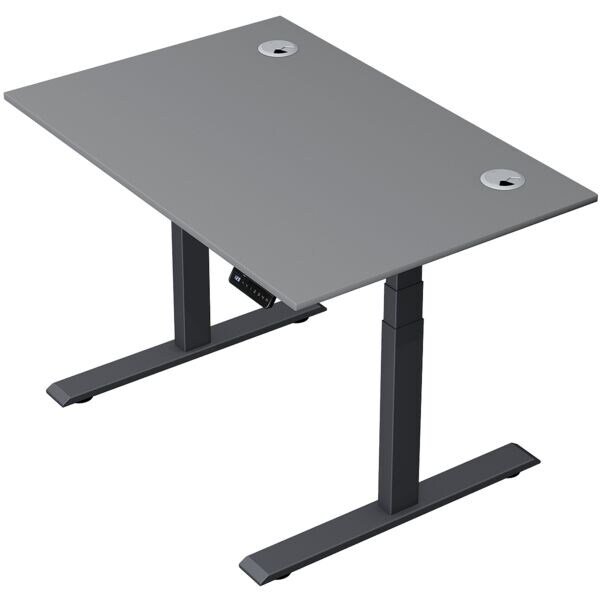 Zit-sta bureau »Move 2 Plus« 120 x 80 cm - antraciet frame