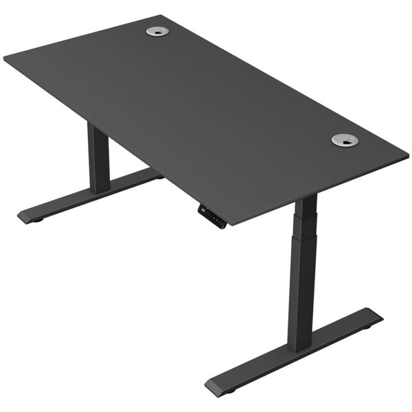 Zit-sta bureau »Move 2 Plus« 160 x 80 cm - antraciet frame