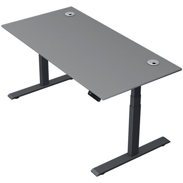 Zit-sta bureau »Move 2 Plus« 160 x 80 cm - antraciet frame