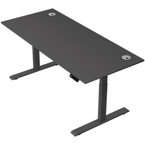 Zit-sta bureau »Move 2 Plus« 180 x 80 cm - antraciet frame
