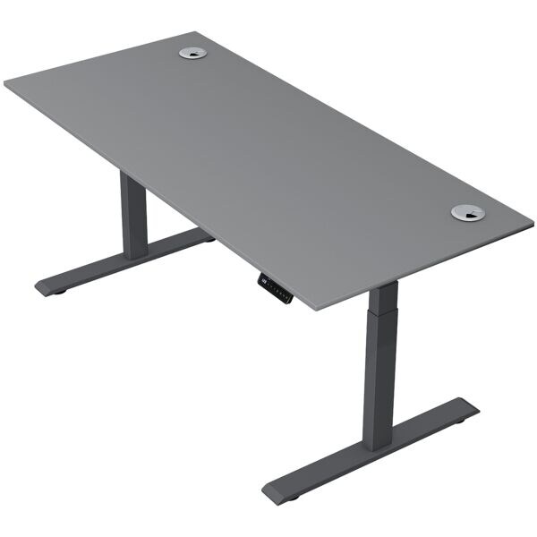 Zit-sta bureau »Move 2 Plus« 180 x 80 cm - antraciet frame