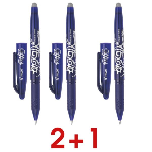 2+1 actie 3x rollerbalpen »Frixion Ball 0.7« blauw