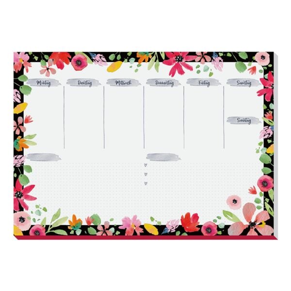 Schrijfblok van papier »Flower Love« A3