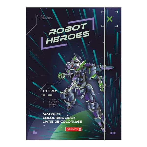 Kleurboekje »Robot Heroes« A5 140 g/m² 64 pagina's