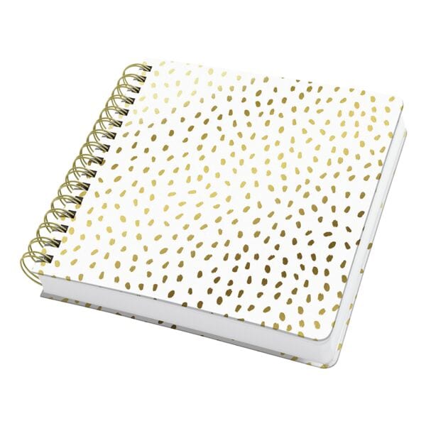Spiraalschrift »Jolie Golden Rain« blanco A5