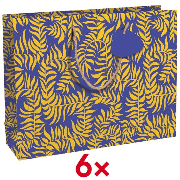 Set van 6 geschenkzakken »Liwa« 37,3x11,8x27,5 cm