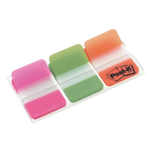 Indexstroken »Index Strong« 38 x 25,4 mm, roze/groen/oranje