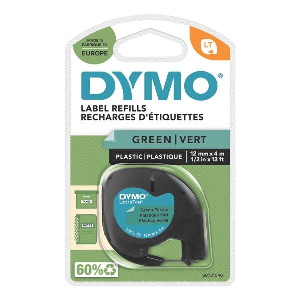 LetraTAG Labeltape 12 mm x 4 m kunststof