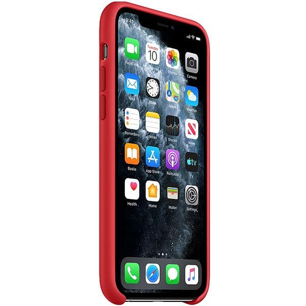 Beschermhoes voor iPhone 11 Pro »Silicone Case« rood