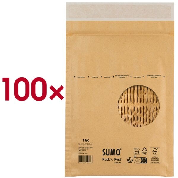 Papieren envelop SUMO&reg; SU1513 zonder venster 100 stuks 165 x 215 mm