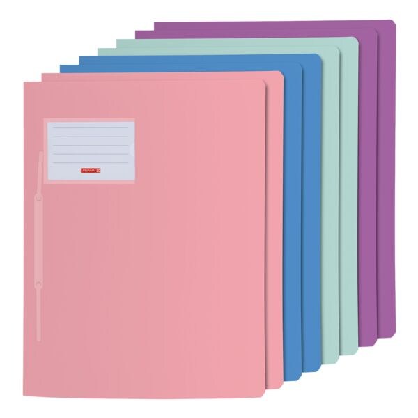8-delige set snelhechtmappen »Pastell FACT!pp«