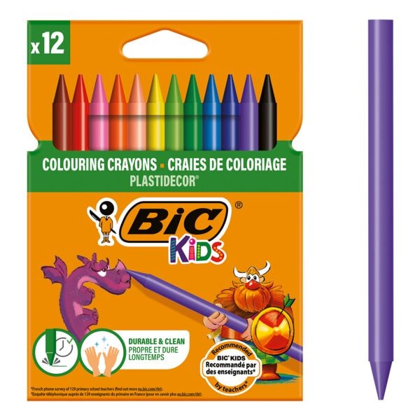 Pak met 12 waskrijtjes »KIDS PLASTIDECOR&reg;«