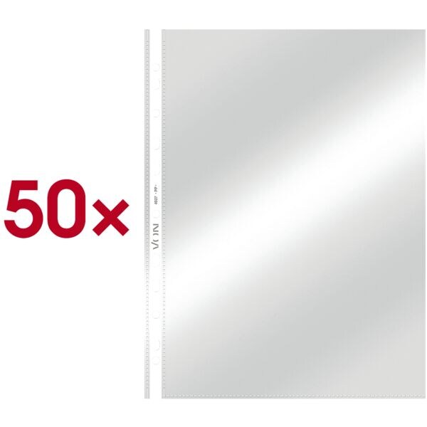 Insteekhoesjes A4 transparant polypropyleen 50 stuks