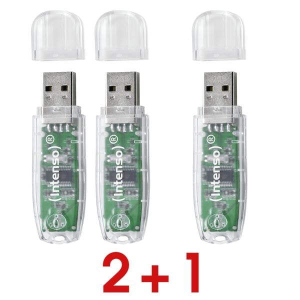 2+1 actie: 3x USB-stick »Rainbow Line« 32 GB
