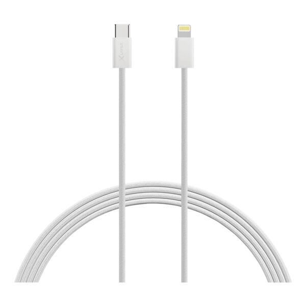 Oplaadkabel USB-C naar Lightning 2,0 m fijn geweven