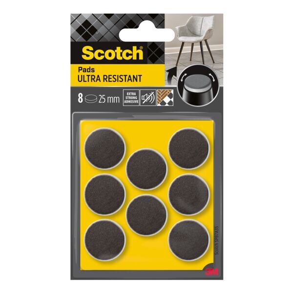 Pak met 8 viltpads SP87A35 »Ultra Resistant« zelfklevend Ø 25 mm