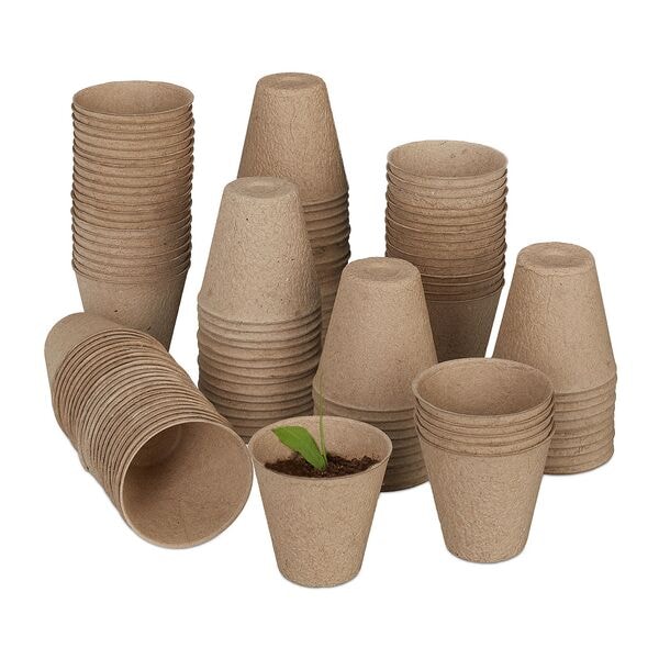 Set van 120 ronde kweekpotten