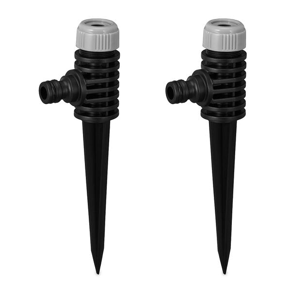 Set van 2 sproeiers zwart-grijs